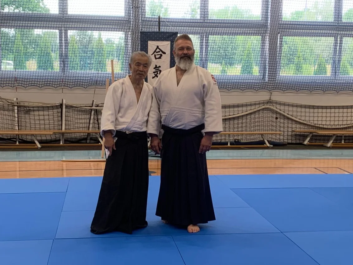 Aikido practitioners together after training